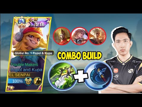 POPOL AND KUPA CRITICAL BUILD NO COUNTER IN THE MYTHICAL HONOR 😱‼️TOP GLOBAL POPOL AND KUPA 2023