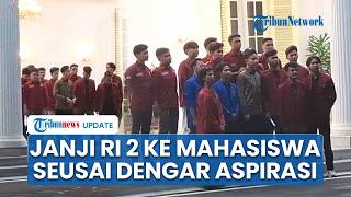 Gelombang Demo! Gibran Janji Sampaikan Aspirasi ke Prabowo seusai Terima Mahasiswa di Istana