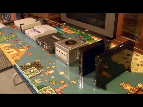 Wii U Size Comparison to Wii, Gamecube, N64, SNES and NES