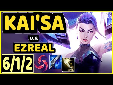 REVEN (KAI'SA) vs EZREAL - 6/1/2 KDA BOTTOM ADC CHALLENGER GAMEPLAY - BR