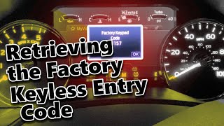 Retrieve the Factory Keyless Entry Code on 2017-2020 Ford Super Duty Trucks