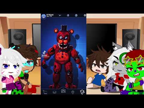 FNAF security breach react to other FNAFS! || gacha || hailovekyuu