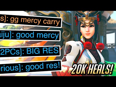 When The Team Compliments A Mercy! ❤️ Insane 20k Healing Mercy Season 13 - Overwatch 2