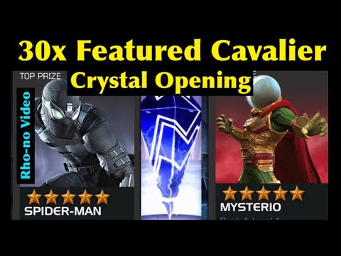 30x Featured Cavalier Crystal Opening , Stealth Suit Spider-Man/ Mysterio
