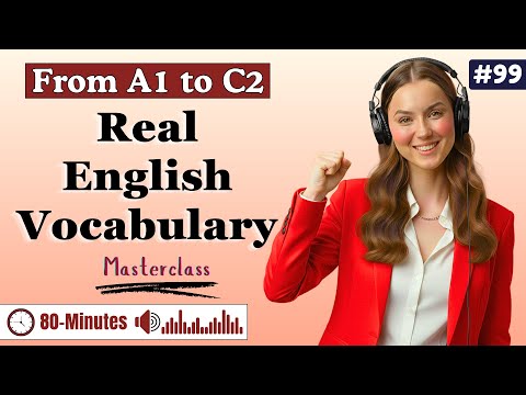 A1–C2 Real English Vocabulary Masterclass ✨| Shadowing Practice (Listen, Repeat & Think in English)