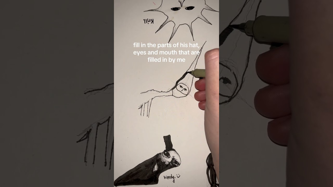 tutorial on how to draw cone zone from dr nowhere. @artnmx1 on tiktok #art #tutorial #horror
