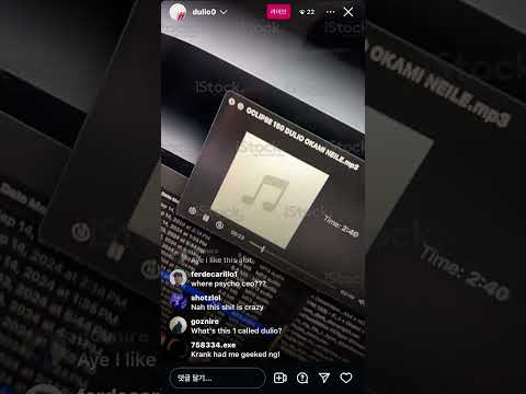 dulio playing beats on IG live @dulio0
