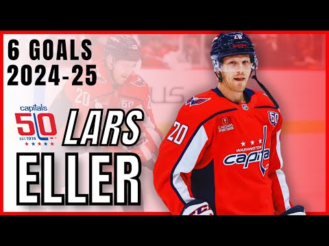 Lars Eller All (6) Goals 2024-25 | Capitals Highlights