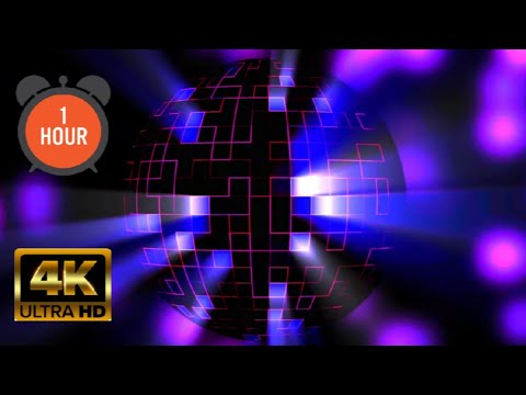 Boule Disco Lumineuse / 4K / Colorful Big Discoball / 1 hour / Relaxing Screensaver
