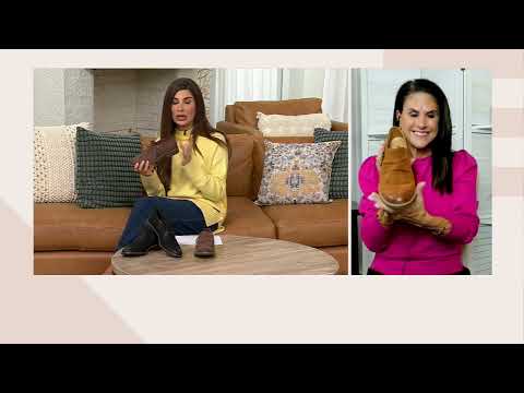 Clarks Collection Leather Side Zip Shooties - Camzin Pace on QVC