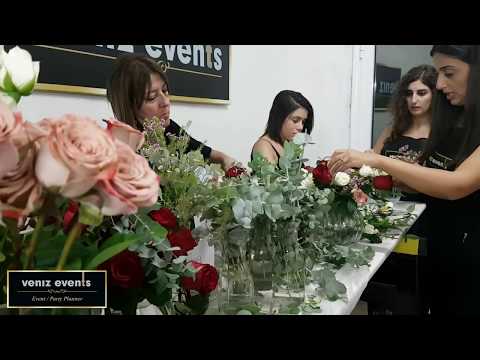Veniz Events wedding in cyprus flower shop