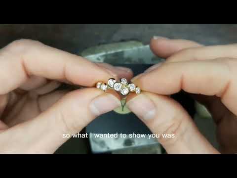 Clients Bespoke Commission: Emerald & Diamonds in 18k Fair Trade Certified Gold @designyard