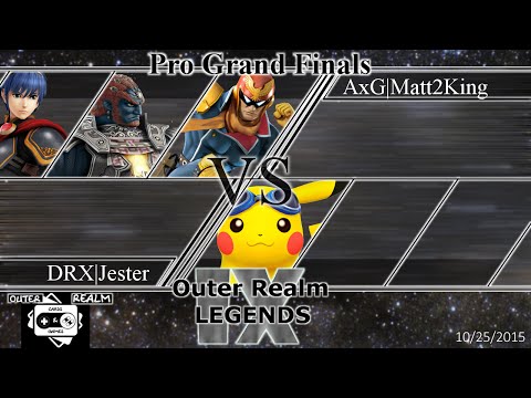 ORL IX - AxG | Matt2King (Falcon, Ganondorf, Marth) vs. DRX | Jester (Pikachu) - GFs - Smash 4