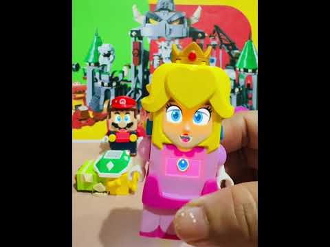 Triple Lego Mario OFF their botton’s and see what’s  happened #funny #shorts #trending #asmr , A34