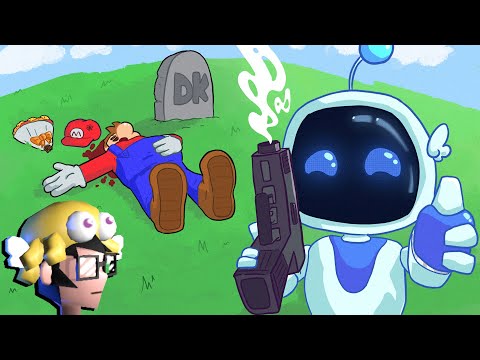 joguei e finalizei astro bot pra ver se é melhor que mario mesmo