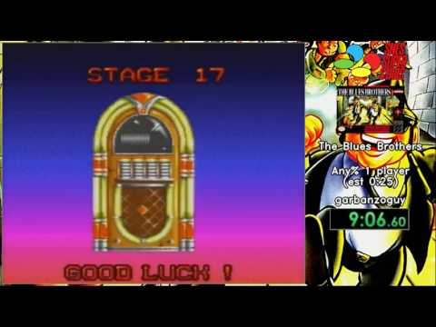 SNES Super Stars 2017 [192] - The Blues Brothers (Any% 1 player) by garbanzoguy