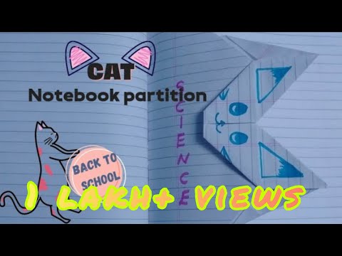 How to do CAT notebook partition? Notebook divider | Term divider #backtoschool #dhandmadestudio