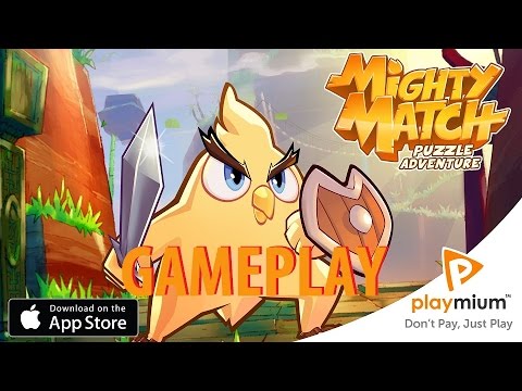 Mighty Match - Puzzle Adventure Gameplay (By GIGATAUR CORPORATION) iOS Video HD