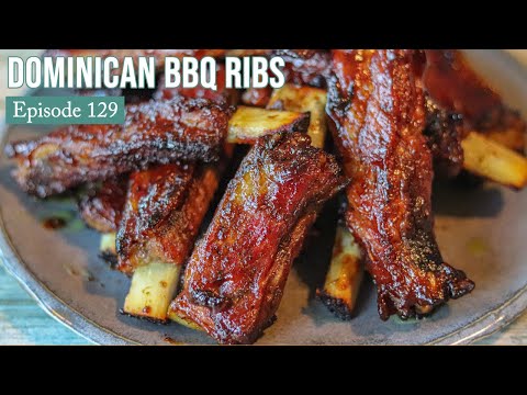 Dominican BBQ Ribs - Costillas de Cerdo de BBQ Dominicanas