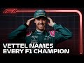 Sebastian Vettel Names EVERY F1 Champion in Grill The Grid!