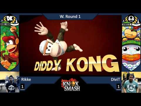 Rikke (Diddy Kong) vs DiviT (Bowser Jr) - Winners Top 12 - Banana Pull 4 - 4-29-17