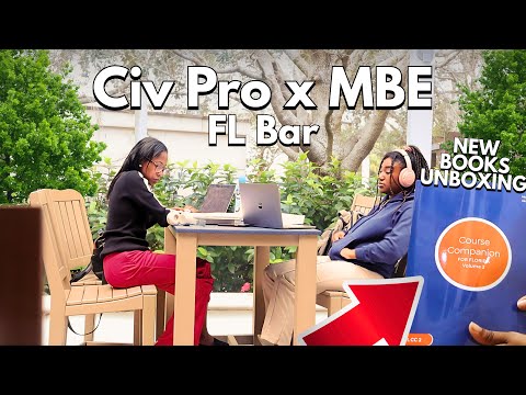 Studying Civil Procedure for the FL Bar 📚 | My MBE Routine with BarBri & AdaptiBar