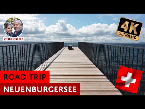 Road Trip Neuenburgersee - Passerelle de l'Utopie - Promenade Mont Blanc | Neuenburg Schweiz [4K]