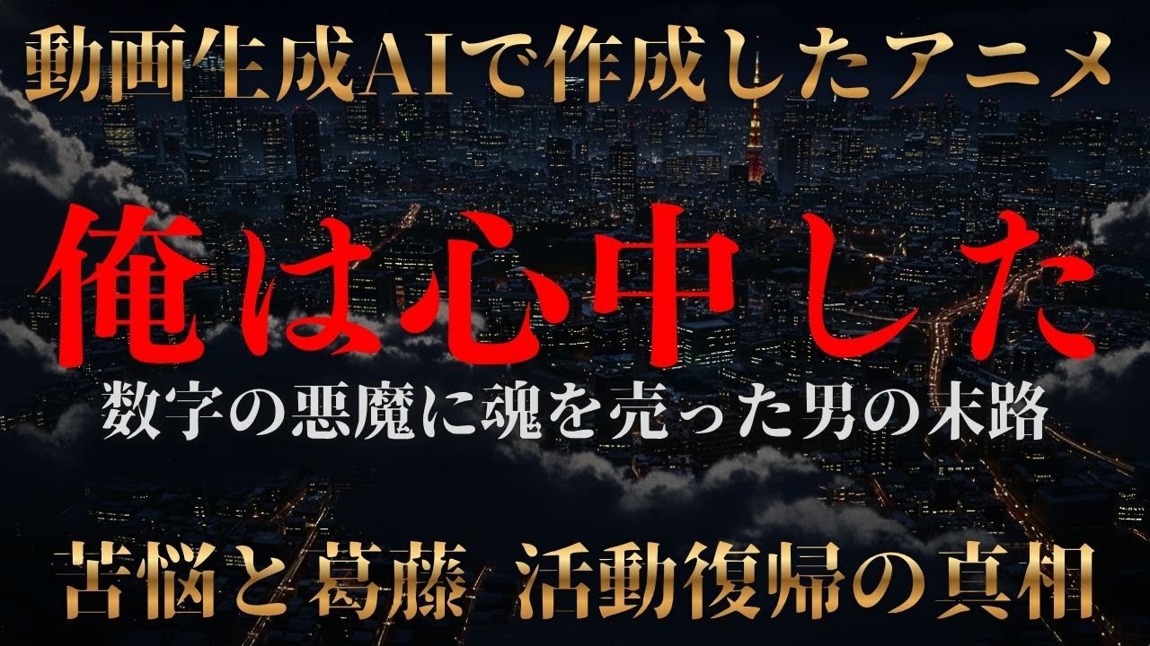 【告白】「俺は心中した 」数字の悪魔に魂を売った男の末路…動画生成AI「Gemini」と「Veo」で作成した「過剰表現に囚われた 」"自己満足作品"