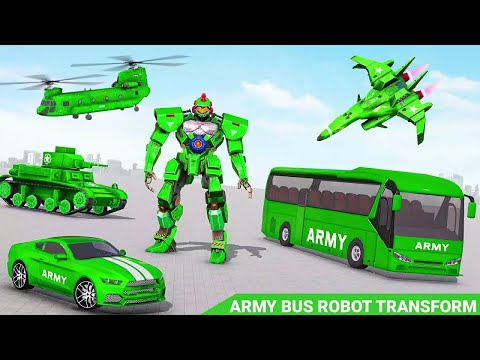 Army Bus Robot Car Game 3D 2022