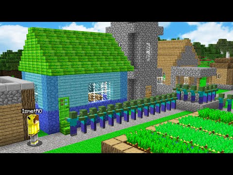 ZOMBİLER KÖYE TAŞINDI 🧟🏠 - Minecraft