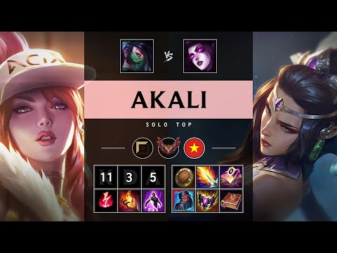 Akali Top vs Morgana - VN Grandmaster Patch 25.13