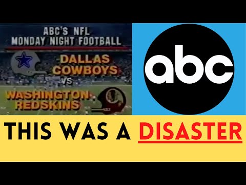 The WORST LOCAL BROADCAST DISASTER in ABC Monday Night Football HISTORY | Cowboys @ Redskins (1983)