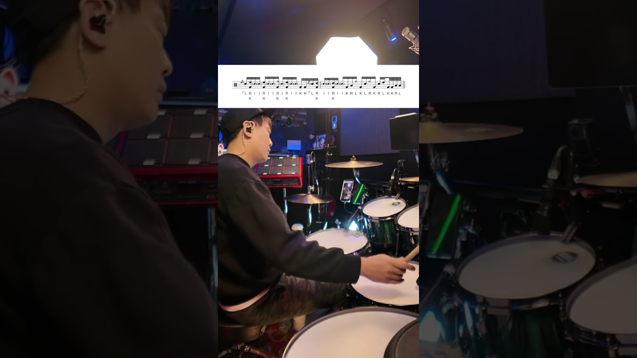 2bars Drum Fill🥁 #drums #drummer #lesson