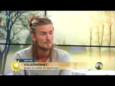 Fotomodellen skapar julafton för utsatta barn - Nyhetsmorgon (TV4)