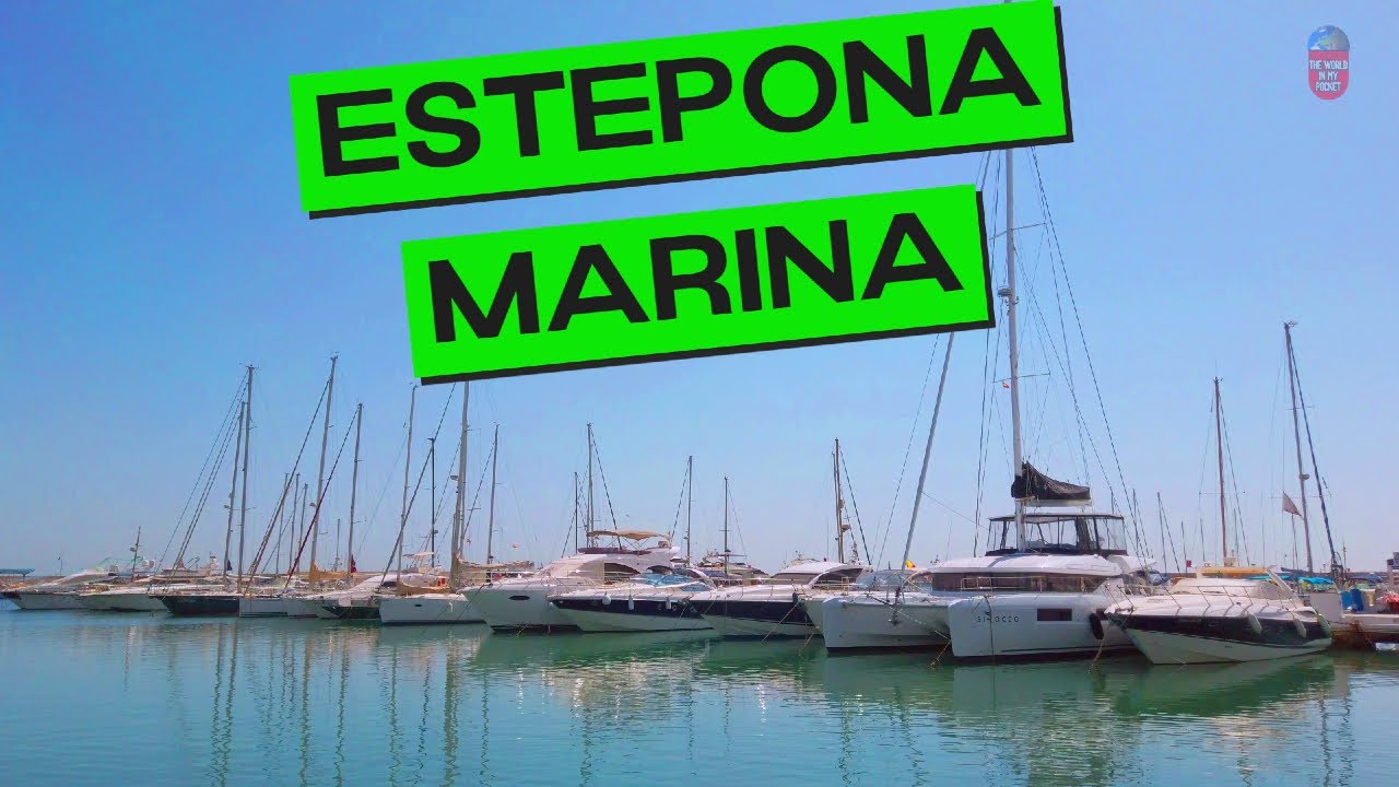 ESTEPONA Marina | Boats, Bars and Restaurants | MÁLAGA, COSTA DEL SOL, SPAIN 4K 2021