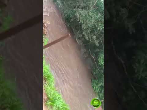 Cascata Dos Namorados em Vila Bela após tromba d'água pessoas ficam ilhadas