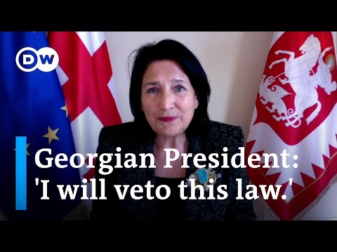 Georgia's President Salome Zourabichvili sees future of Europe at stake with divisive law | DW News