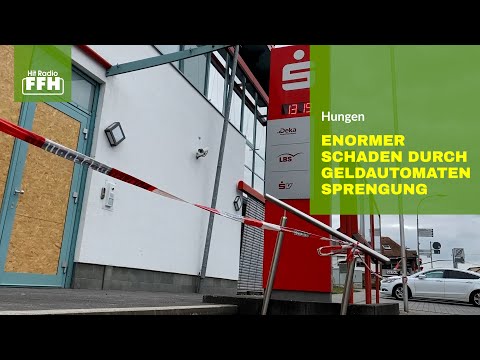 Chaos nach Geldautomatensprengung in Hungen