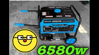 PULSAR DUALFUEL 6580W GENERATOR (HD6580B) UNBOXING +FIRST START
