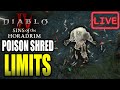 Poison Shred Build Testing Our LIMITS Diablo 4 Season 9