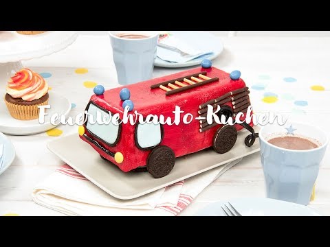 Rezept: Feuerwehrauto-Kuchen