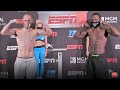 JOSE PEDRAZA VS. MIKKEL LESPIERRE - FULL WEIGH IN & FACE OFF VIDEO