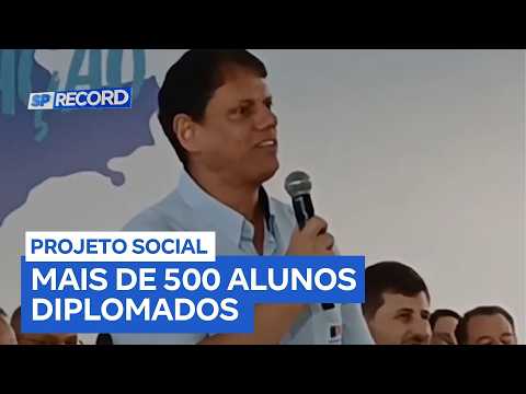 Governador de São Paulo participa de formatura de projeto social em Patrocínio Paulista