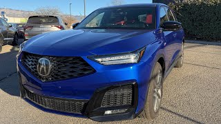 2025 Acura MDX A-Spec - Apex Blue Pearl - Red Interior - Walkaround