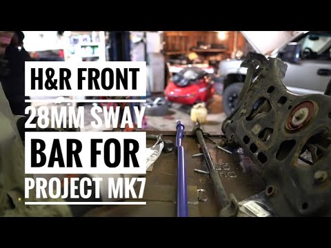Upgraded Front H&R Sway Bar on MK7 GTI