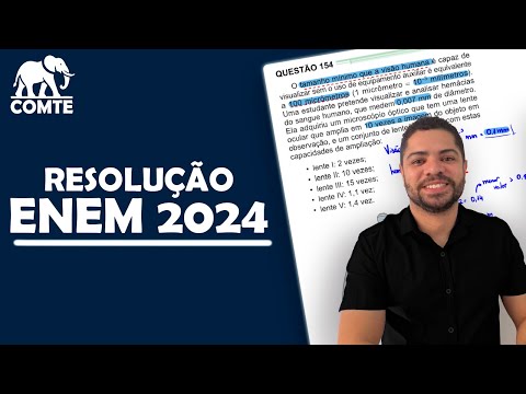 Questão 154 | Prova Verde ENEM 2024 | O tamanho mínimo que a visão humana é capaz de visualizar sem