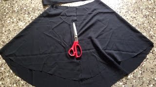 MODERN HIGH -LOW UMBRELLA SKIRT CUTTING IN A SIMPLE WAY STEP BY STEP PART - 1
