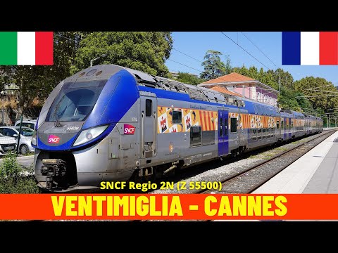 Cab Ride Ventimiglia → Cannes (Italy, France, June 2025) train driver's view 4K