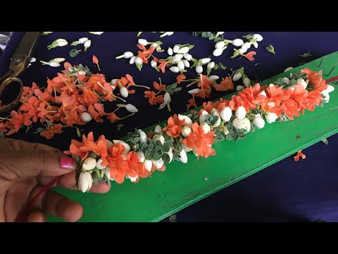 Poola jada// crosscut veni//fresh flowers garland
