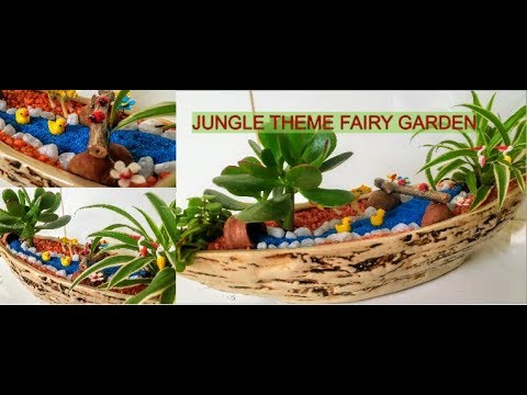 How to make very easy Fairy Garden -BACKYARD GARDENING Video